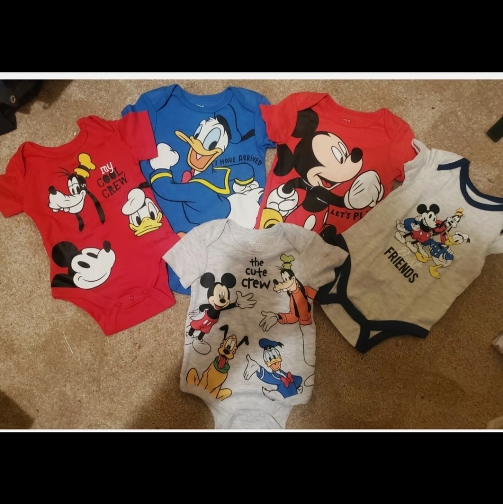 Disney Baby Mickey & Friends Onsies 3/6 months never worn.